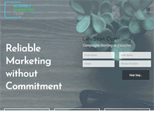 Tablet Screenshot of internetmarketingteam.com